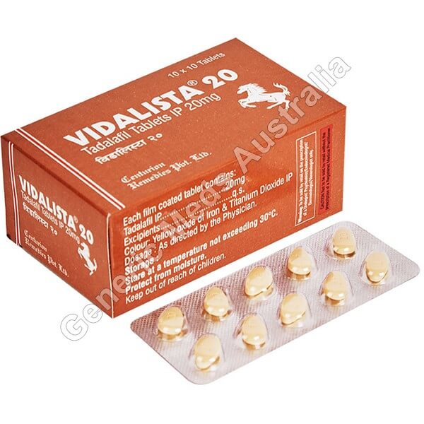 Vidalista 20 MG | Buy Tadalafil Generic Cialis In Australia