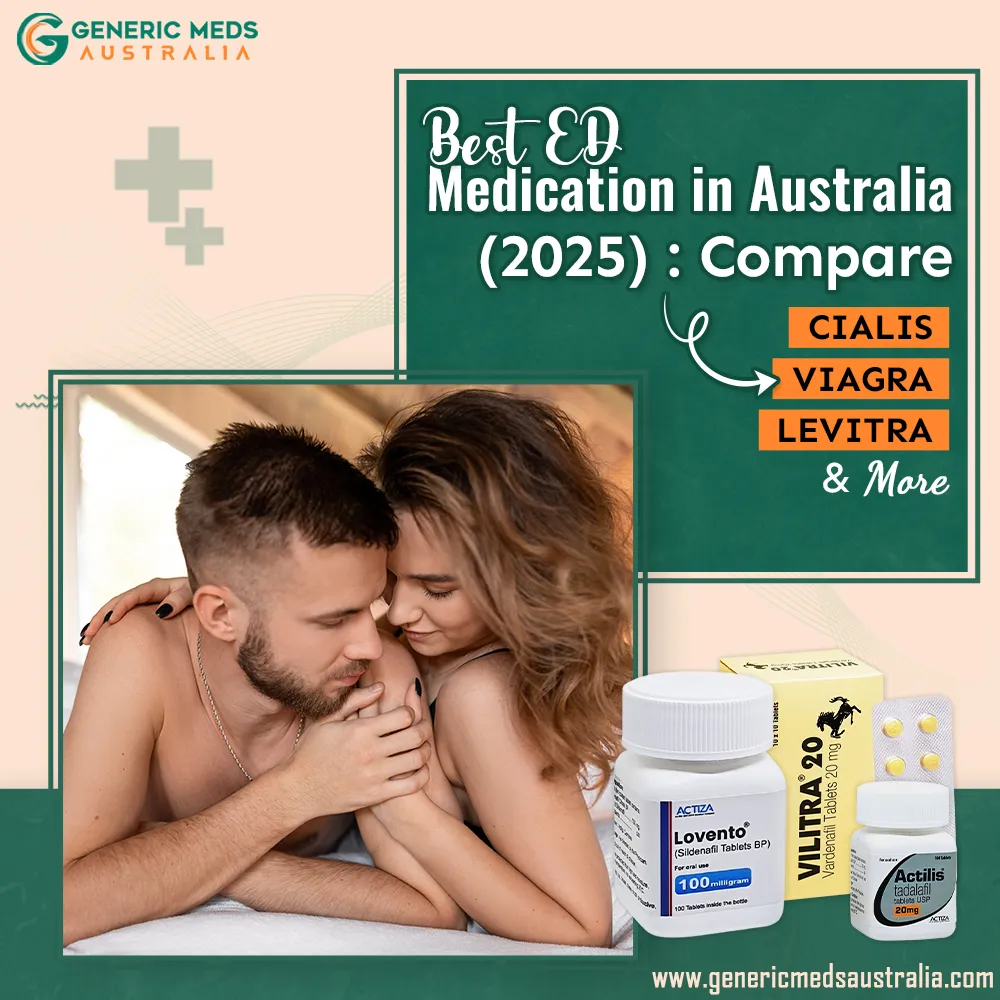 Best ED Medication in Australia (2025): Compare Viagra, Cialis, Levitra & More