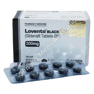 Lovento Black 200 mg Tablet (Sildenafil)