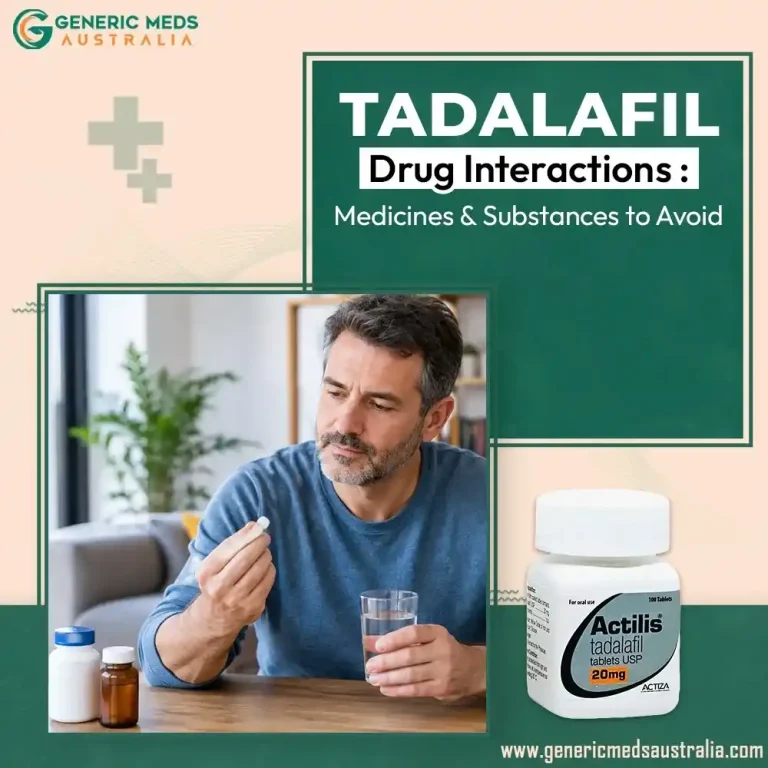 Tadalafil Drug Interactions: Medicines and Substances to Avoid